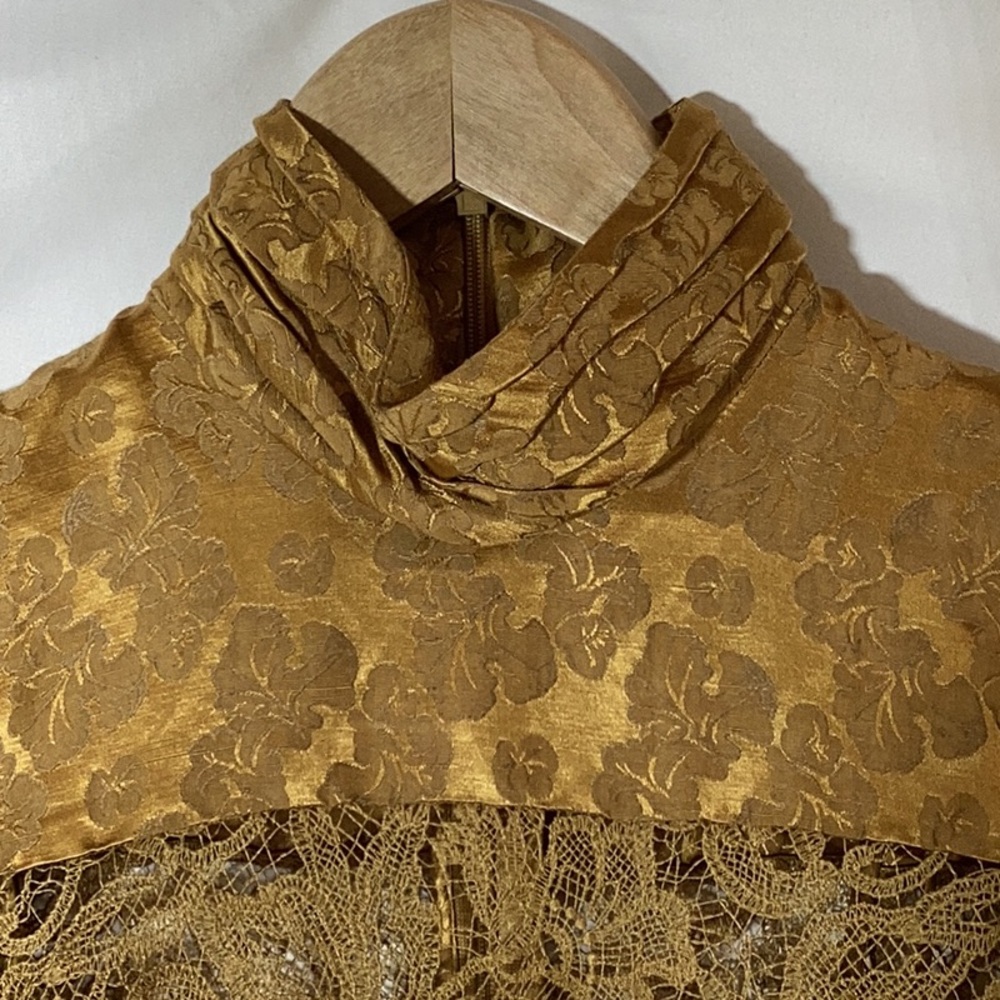 NWT Alémais Emilia Paneled Maxi Dress in Camel sz US 2 - Picture 9 of 16